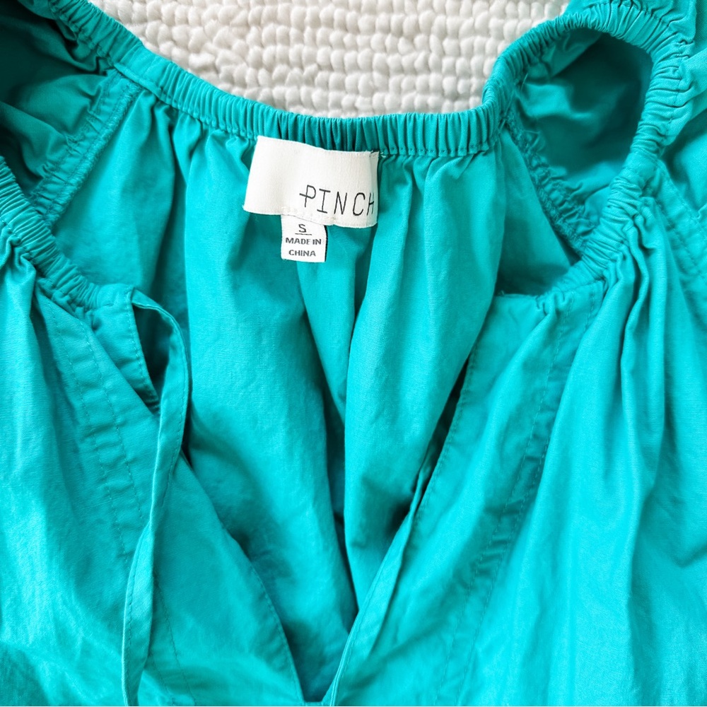 Pinch Teal Dress with Ruffle Sleeves - Size Small - Picture 2 of 2